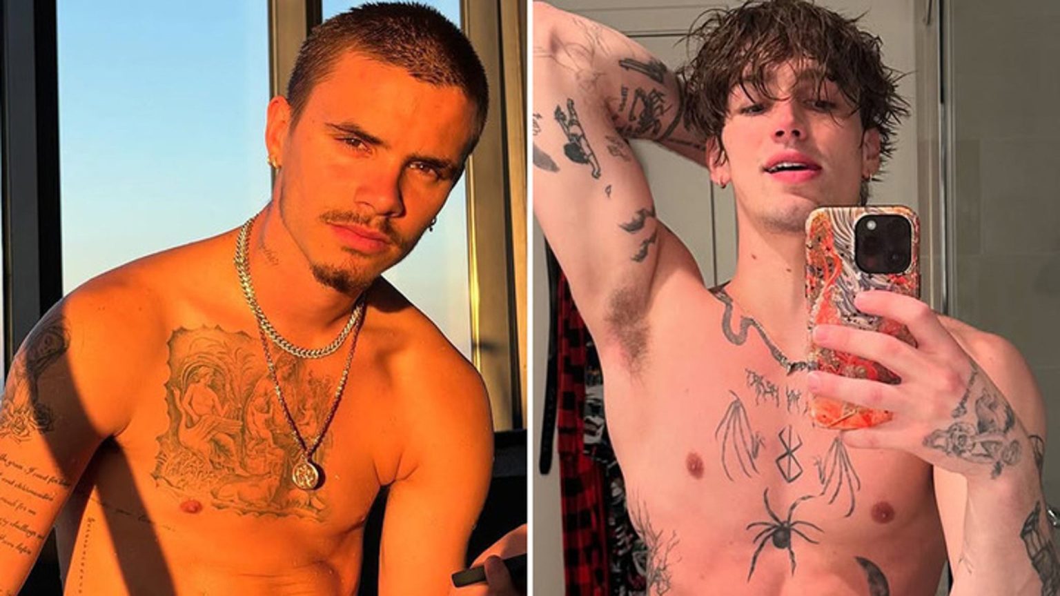 Romeo Beckham vs. Vinnie Hacker Siapa yang Anda sukai?! (Edisi Studs Tatted)