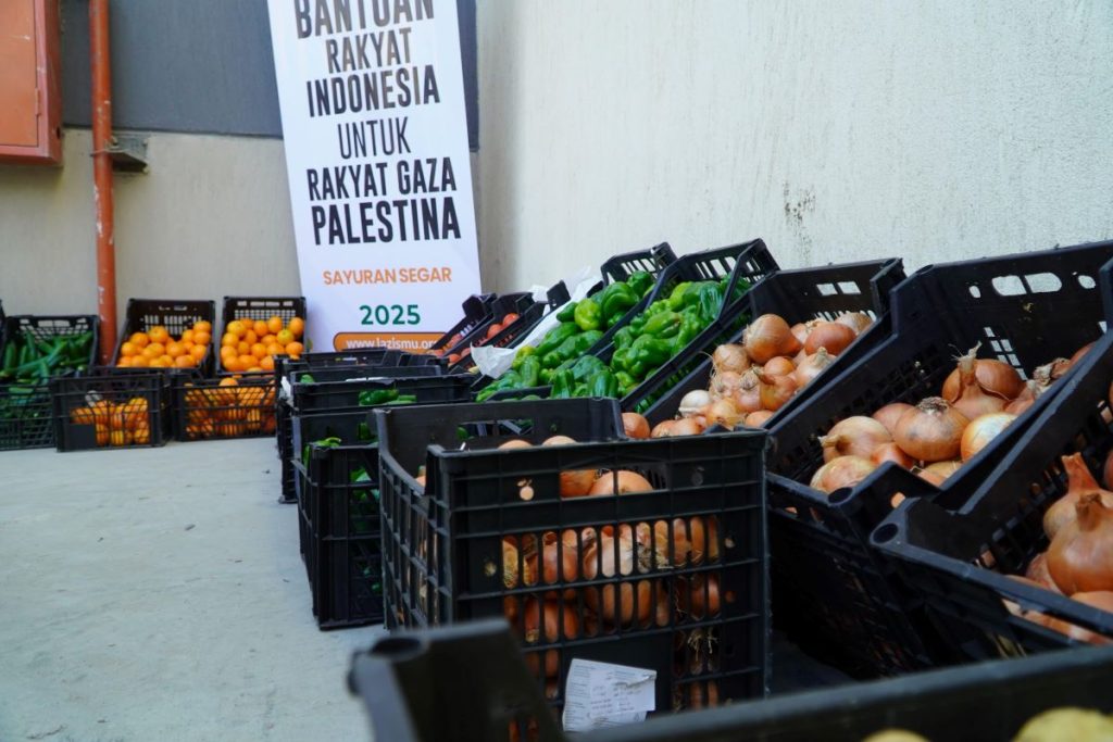 Bantuan 2 ton Sayur Dan Buah Segar Dari Muhammadiyah Twak Palestina Resmi Diberangkatkan