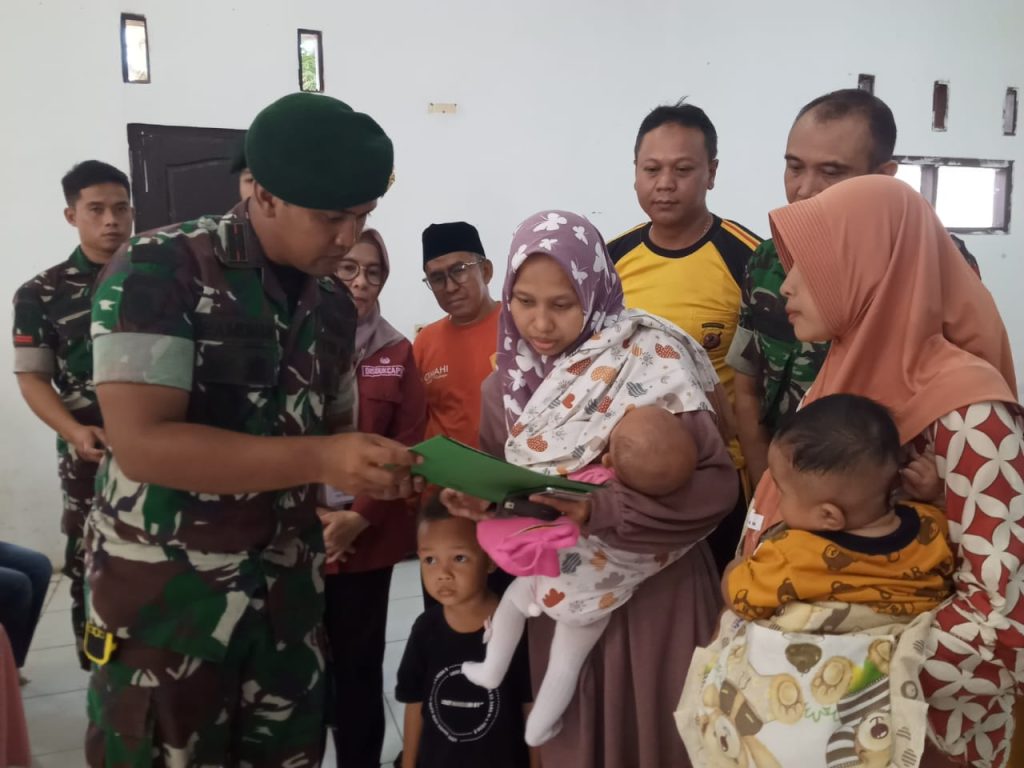 Batalyon bersenjata 9pasopati Dan Disdukcapil Purwakarta Buka Layanan Akta Kelahiran Gratis.