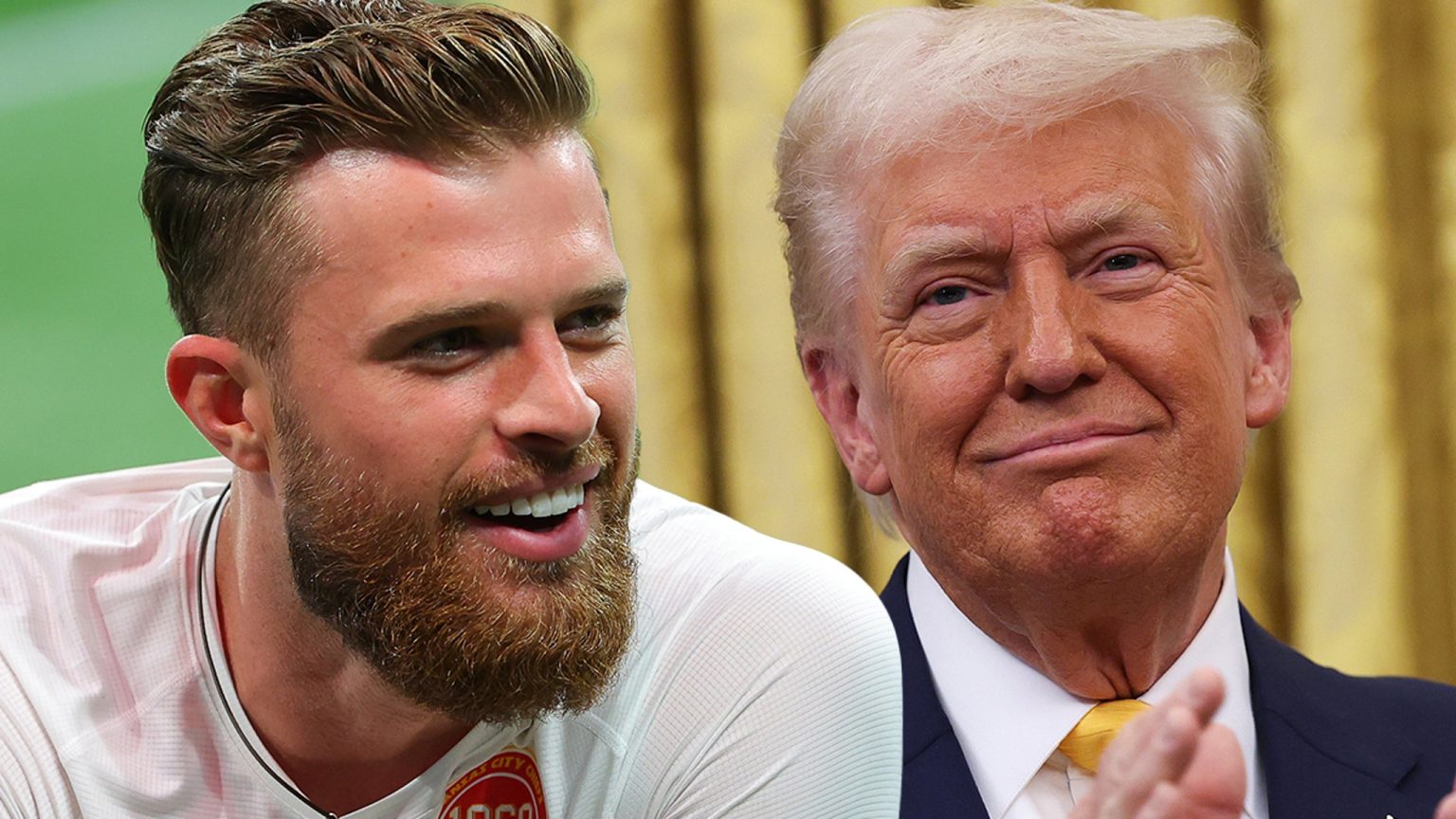 Chiefs Kicker Harrison Butker Bertemu Presiden Donald Trump di Oval Office