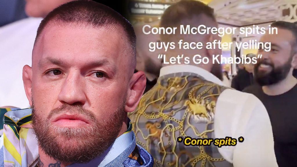 Conor McGregor tampaknya meludahi kipas Khabib Nurmagomedov di Vegas