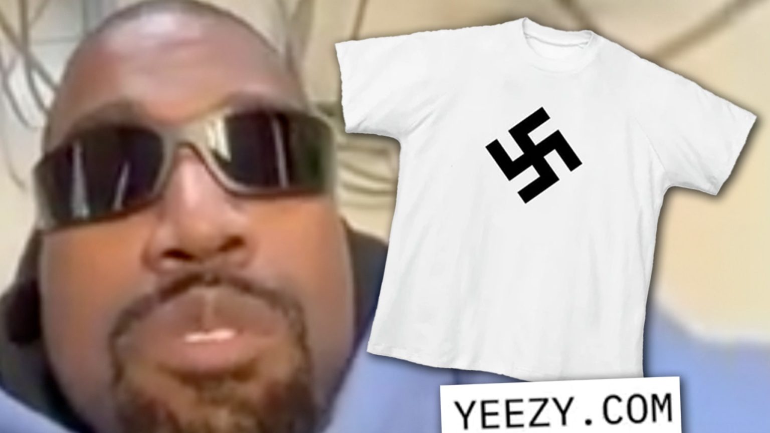 Kanye West Menjual kemeja swastika, tautan dari iklan Super Bowl