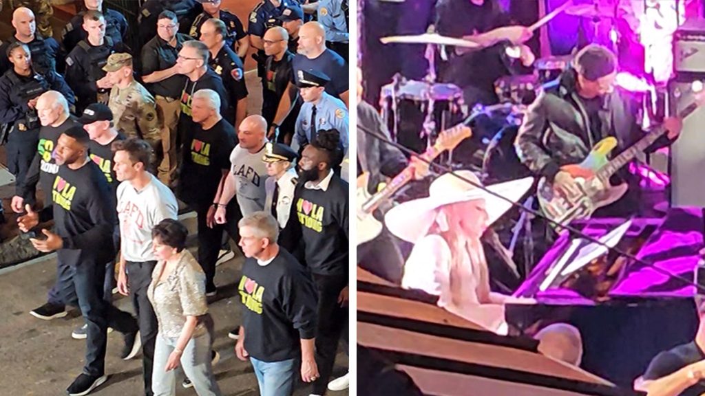 Lady Gaga tampil di Bourbon Street untuk segmen Super Bowl Lix dengan Tom Brady