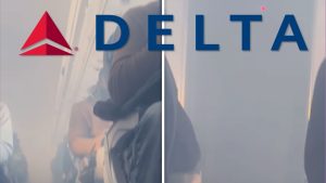 Pesawat Delta dipenuhi dengan asap, penumpang dievakuasi setelah kembali ke bandara Atlanta