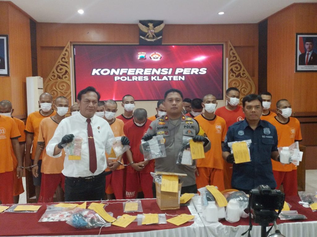 Polres Klaten Ungkap 11 Perkara Narkoba, 18 Pengedar Ditangkap