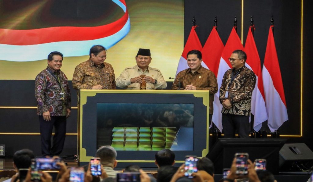 Prabowo Luncurkan Layanan Bank Emas, Ciptakan 1,8 Juta Lapangan Kerja