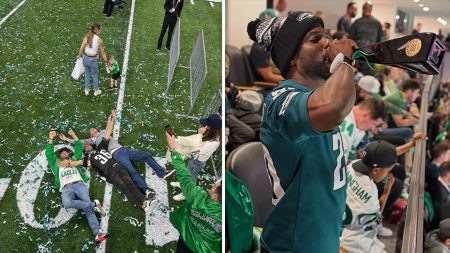 Selebriti bersukacita setelah kemenangan Super Bowl Lix Eagles