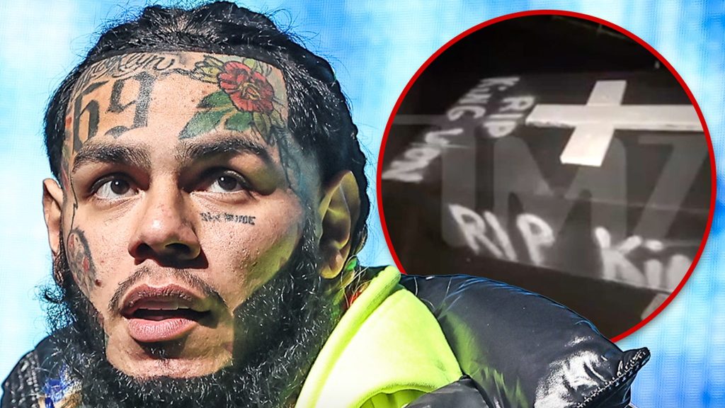 Tekashi 6ix9ine menerima peti mati “raja von” palsu di rumahnya, polisi menyelidiki