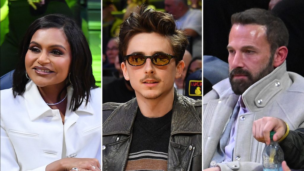 Timothée Chalamet, Ben Affleck Courtside untuk kemenangan Lakers atas serigala