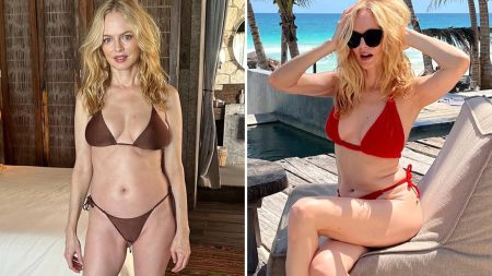 Heather Graham memukul Tulum di bikini-nya yang berusia 55 tahun!