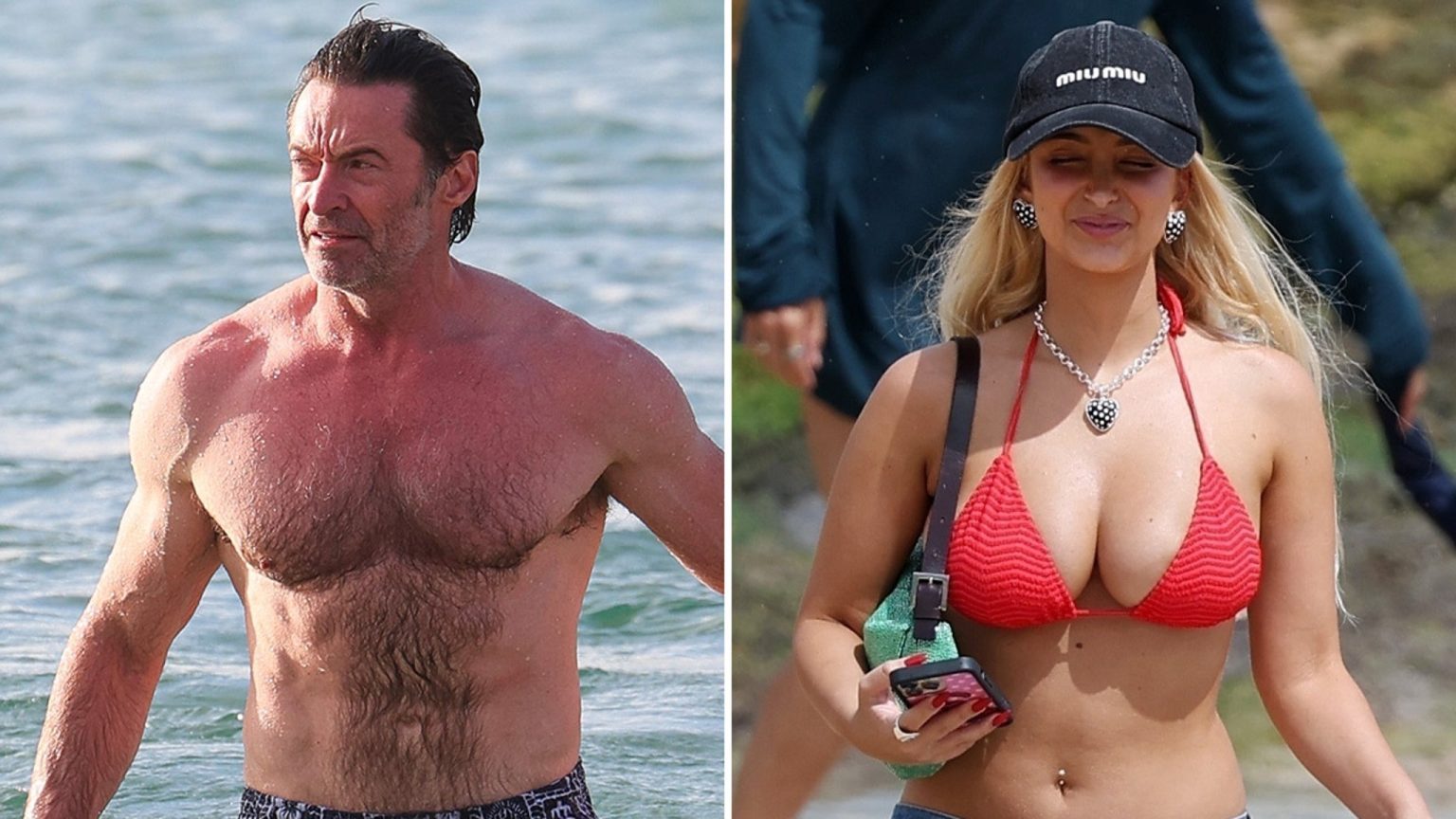 Hugh Jackman di antara para selebritis di Bondi Beach untuk musim panas di bawah