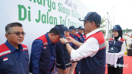 Kesiapan ARUS MUDIK, APEL SIAGA SERENTAK MDALAR DI TOL TOL SUMATRA