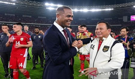 Prabowo Pui Perjuangan Timnas Indonesia Di Laga Kontra Timnas Bahrain