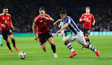 Real Sociedad vs Manchester United, Laga Berakhir Imbang 1-1