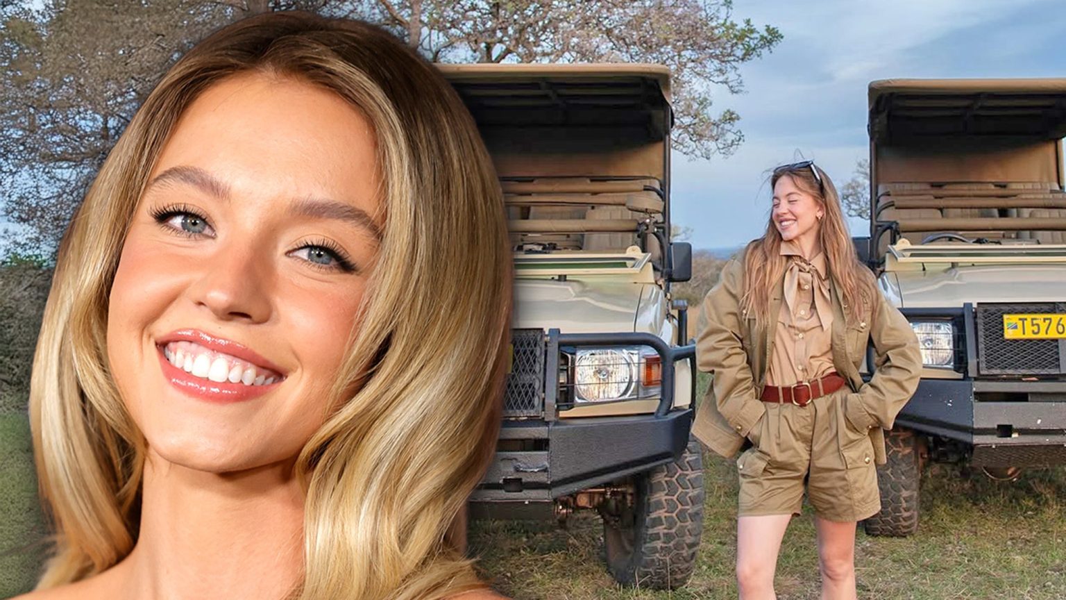 Sydney Sweeney menikmati safari Afrika dengan teman -teman di tengah tunangan split buzz