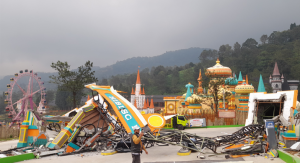 Tempat Rekreasi Hibisc Fantasy Di Hulu Air Puncak Dibongkar Paksa Waraga